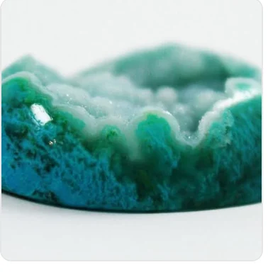 A cut and polished gemstone from Cindy’s collection